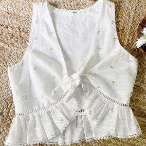 Tularosa top - tie front - size small